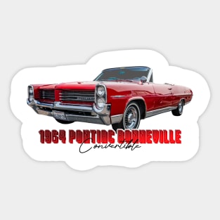 1964 Pontiac Bonneville Convertible Sticker